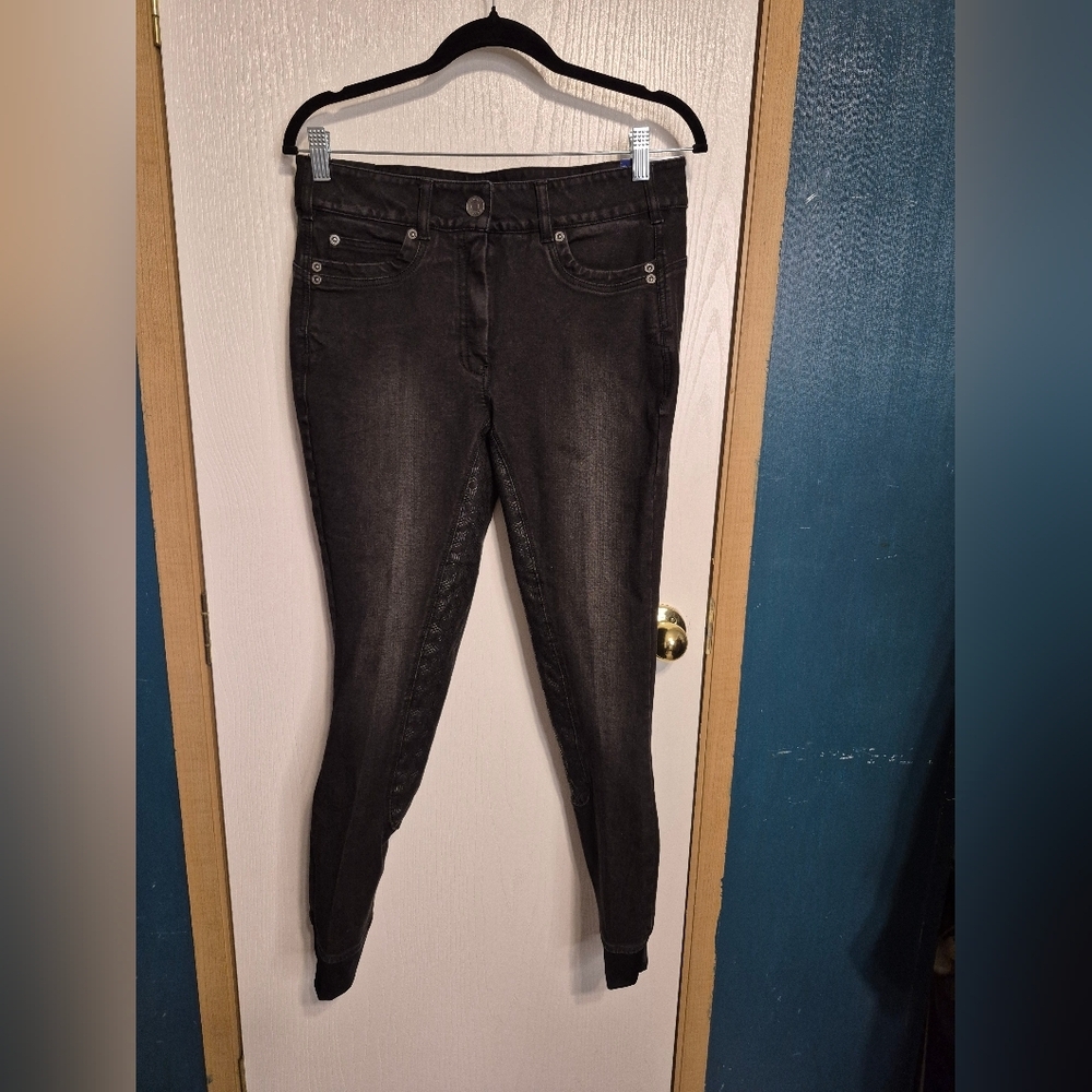 NWT Ariat Halo B Denim Knee Patch Breech